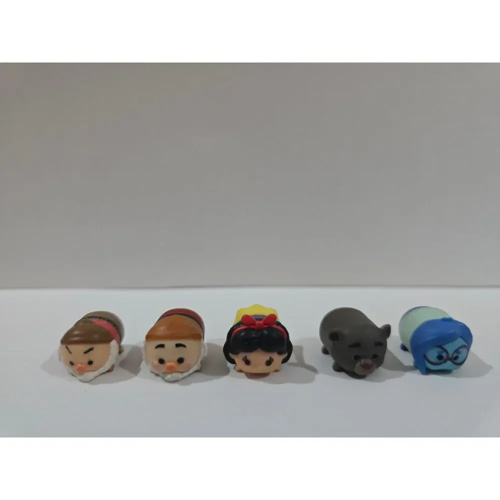 Mini Disney Tsum Tsum Snow White Grumpy Bashful Baloo Sadness Vinyl Set 5